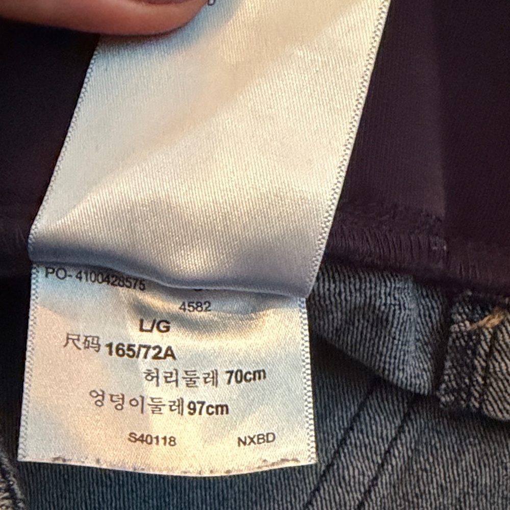 Signature by Levi Strauss Dark Blue Maternity Straight Leg Jeans - Picture 3 of 4